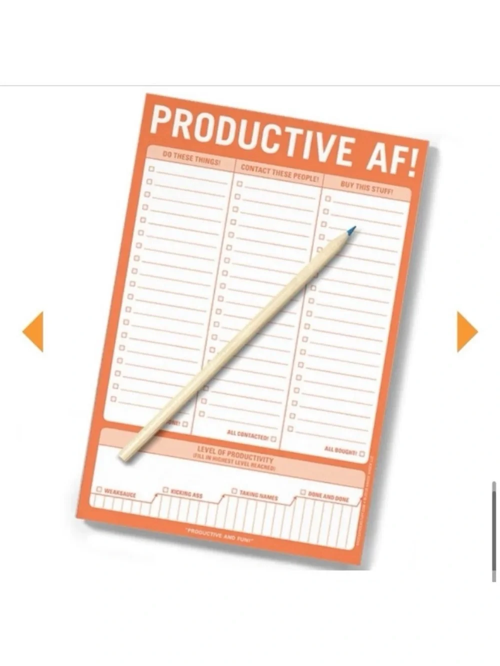 🆕- Productive AF! Writing/Notepad. New in packaging.